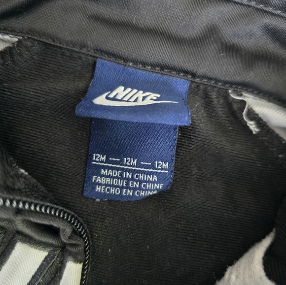 Nike 2-piece Tracksuit Pants Set Outfit Black Gray 12 Months - Picture 4 of 10